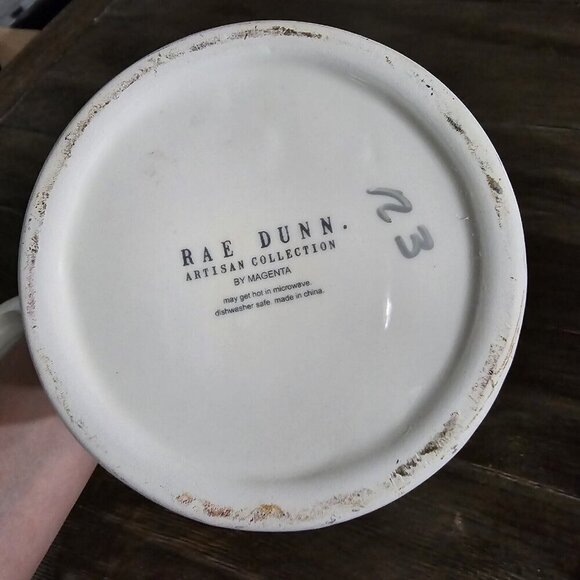 Rae Dunn Magenta OG Mix Typewriter Font Icon Ceramic Dimple Canister HTF Rare - Picture 7 of 10